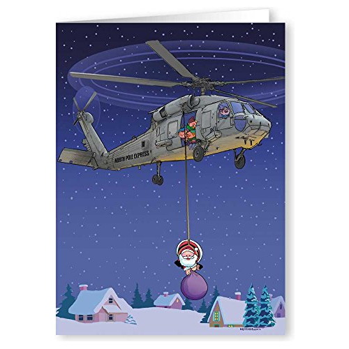 | Santa Recibe Ayuda De Un Helicóptero Blackhawk | Tar...