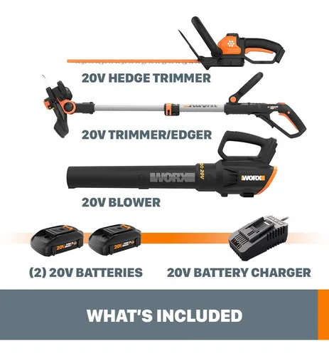 Cortacésped Inalámbrico Worx De 20v Con Accesorios Color