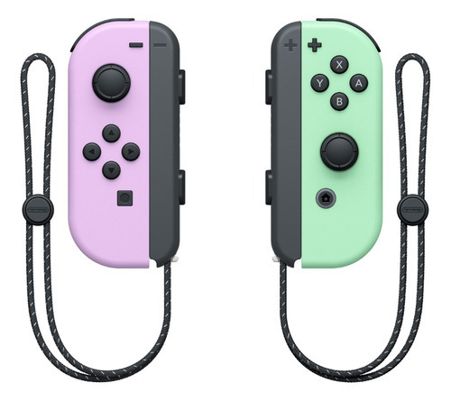 Set Joystick Nintendo Switch Joy-con Purpura Verde Pastel