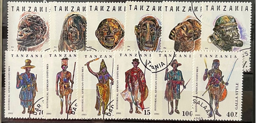 Tanzania - Lote De 12 Sellos - Temas Varios - P742