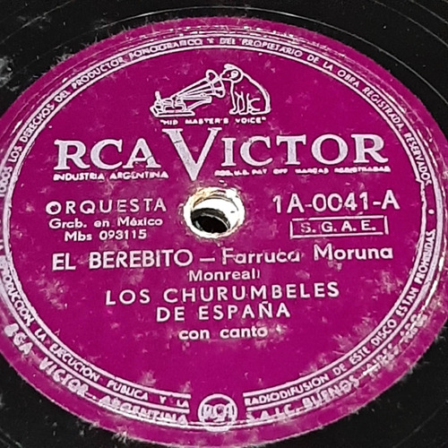 Pasta Los Churumbeles De España Rca Victor C209