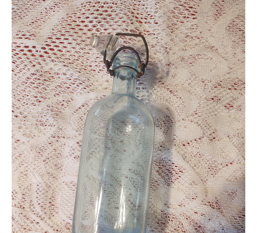 Botella De Vidrio Antigua Con Tapon A Resorte. Año 1920 (Usado)