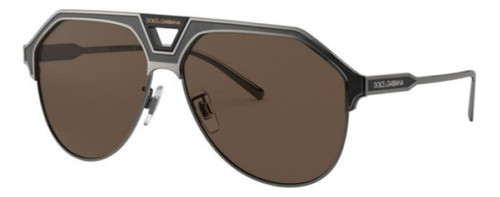 Dolce & Gabbana Dg2257 1350/73 Aviator Cafe Gunmetal