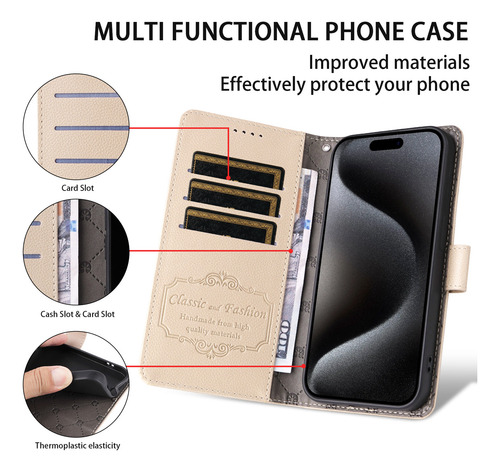 Funda De Piel Tipo Cartera Para Samsung Galaxy S25 S24 S23 S21fe S20f