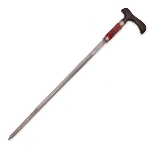 Bastón Con Espada Oculta Shikoto Gent Black Red Damascus