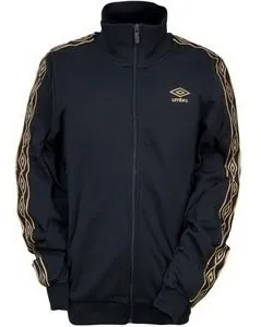 Chaqueta Umbro Negra Y Dorado