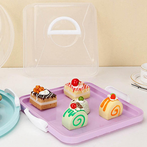 Soporte Para Tartas Con Tapa, Asa, Multiusos, Para Cupcakes,