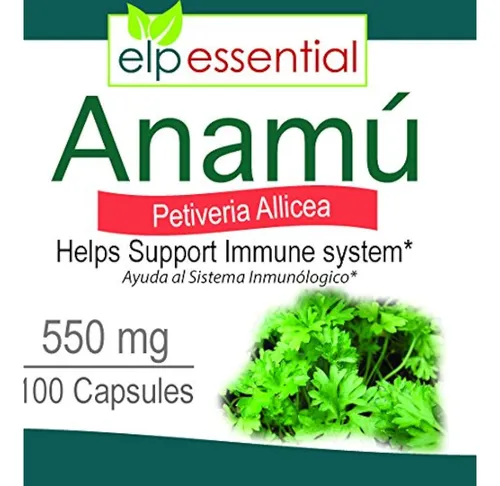 Anamu 100 Capsulas 550 Mg Petiveria Allicea