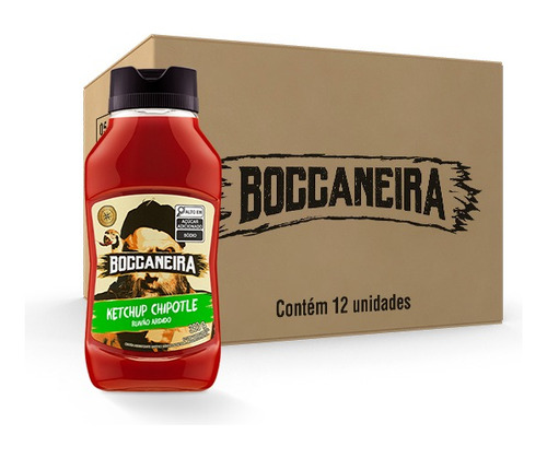Ketchup Chipotle Boccaneira 12 X 380g