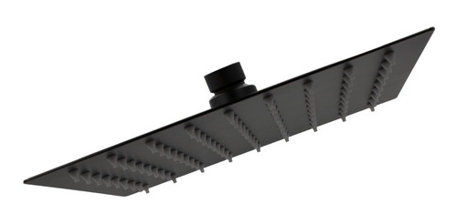 Regadera Cuadrada 20cm Acero Inox 304 Alta Y Baja Negro Mate