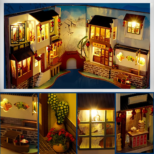 .. Kit De Maquetas De Casas De Muñecas En Miniatura Para