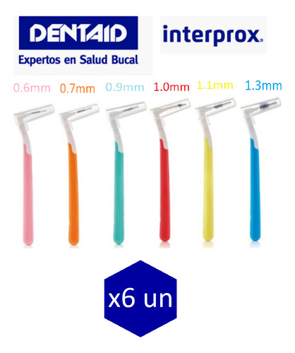 Cepillo Interprox Plus Medidas Surtidas Pack X6 Unidades