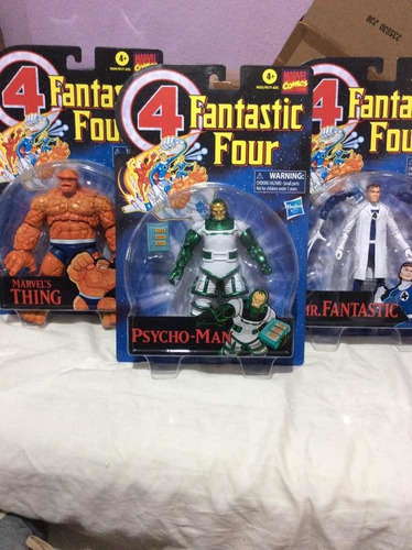 4 Fantastic Four Mr. Fantastic Marvel Thing Psycho-man Set