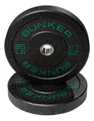 Par De Discos Bunker Bumper De 25 Libras