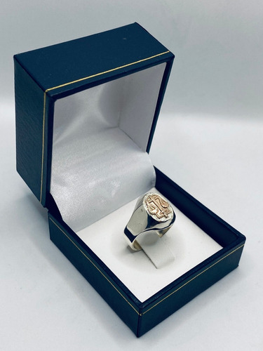 Anillo Profesión Abogado/a Plata Y Oro Sello