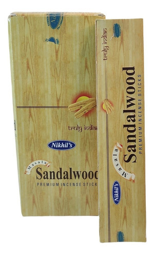 Incenso Indiano Sandalwood Sandalo Premium Massala Nikhils