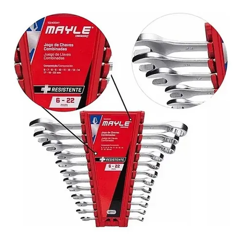 comprar Jogo De Chave Combinada 6 A 22 Mayle Com 12pç 102405m Mayle