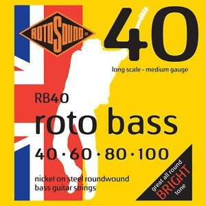 Encordado Bajo 4 Cuerdas Rotosound Roto Bass Rb40 040-100