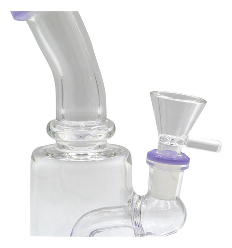 Bong Shay Grande Morado Resistente Tiny Transparente 17cm