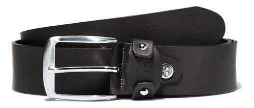 Cinturon Casual 40mm Para Hombre Timberland Loop Tb0a1by8001 Color Negro Diseño de la tela Liso Talla MED