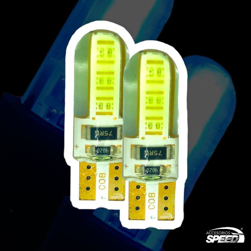 Par Foco Pellizco 12 Hiper Leds Gel Cob Cambus T10 158 2528