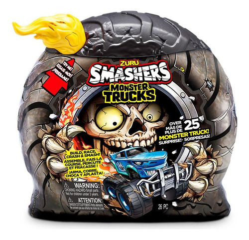 Smashers Monster Truck Amarelo Série 1 - Fun Divirta-se