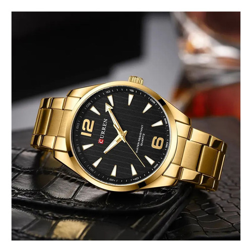 Reloj Para Hombre Curren 8434 Kred711801 Dorado