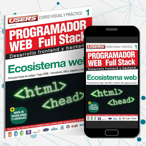 Imagen 2 de 7 de Users: Full Stack; Html; Javascript; Css. Desarrollo Web