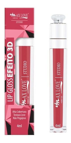 Lip Gloss Efeito 3d Alta Cobertura - Max Love Cor 903