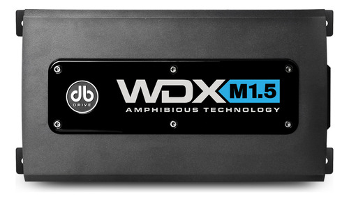 Amplificador Marino De Audio Db Drive Wdxm1.5 Amphibious Series Monoblock 1 Canal Clase D Full Range 1500 Watts 1 Ohm Color Negro