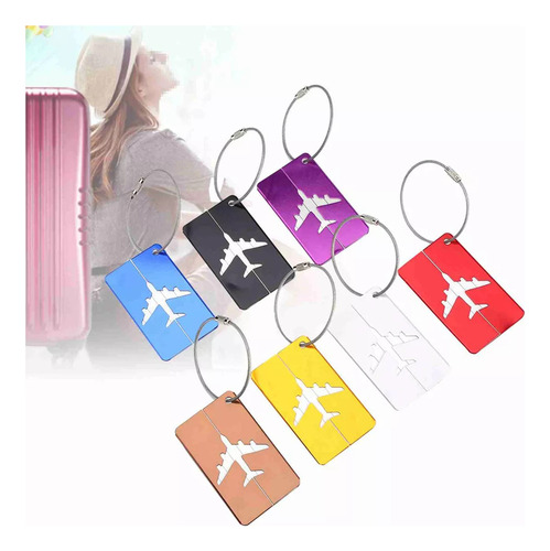 T, 9pcs Etiquetas Equipaje Con Tarjeta For Información