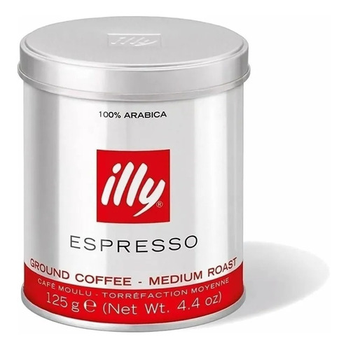 Cafe Illy Molido Espresso  Clasico Blend 125g Origen Italia