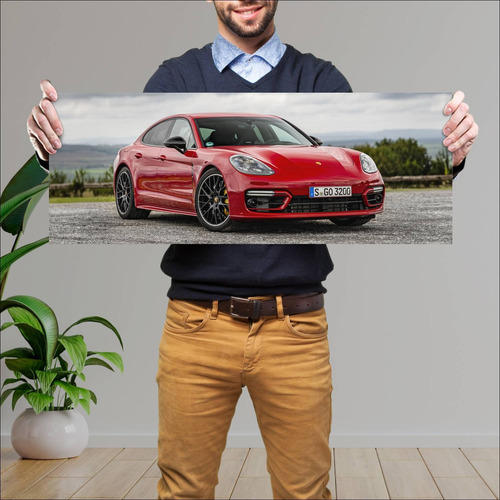 Cuadro 30x80cm Auto 2020 Porsche Panamera Gts 10 402