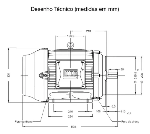 Desenho Motor 20cv