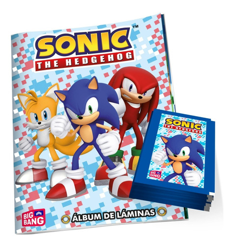 Álbum Sonic The Hedgehog Con 25 Sobres Sellados