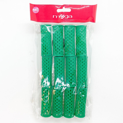 Rulero Corto Pástico Verde 24mm C/pinza Mega