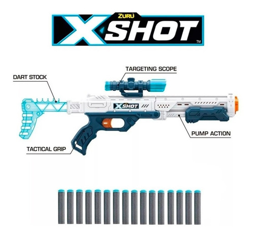 Escopeta Hawk Eye Rifle Sniper Pistola Dardos X-shot Nerf