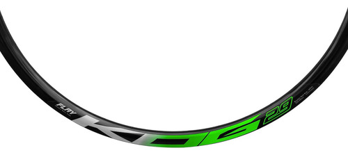 Roda Dianteira Mtb Aro 29 Kog Freios A Disco Raios Zincados Cor Preto/verde