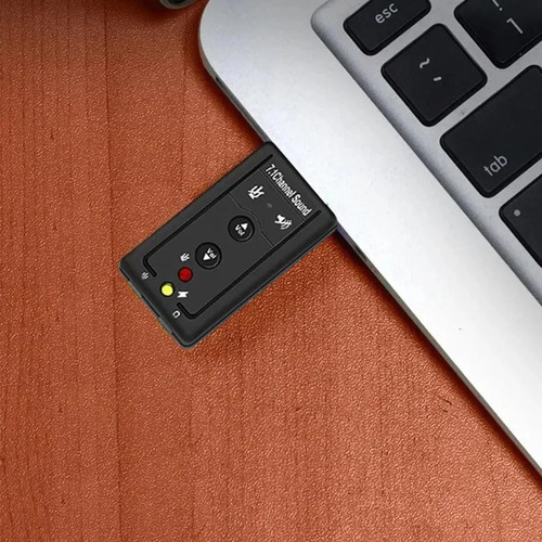 Adaptadores Usb Placa De Som 7.1 Macho X Audio E Fone