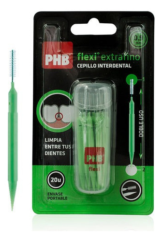 Phb Cepillo Interdental Flexi Extrafino 0.9 Mm 20 Unidades