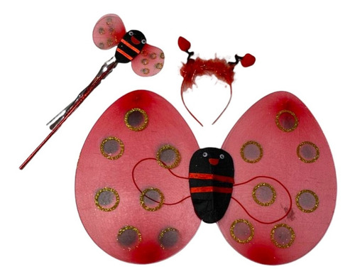 Set Accesorios Catarina Alas Varita Diadema Primavera