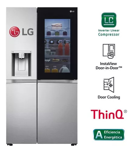 Refrigeradora LG Side By Side 617lt Ls66sxn