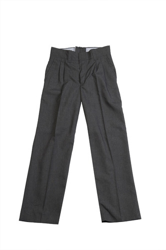 Pantalon Sarga Vestir Tropical Colegial Gris Niño T04 Al 16