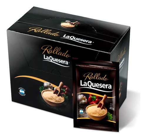 Queso Rallado La Quesera Sobre 40grs Pack 20 Unid