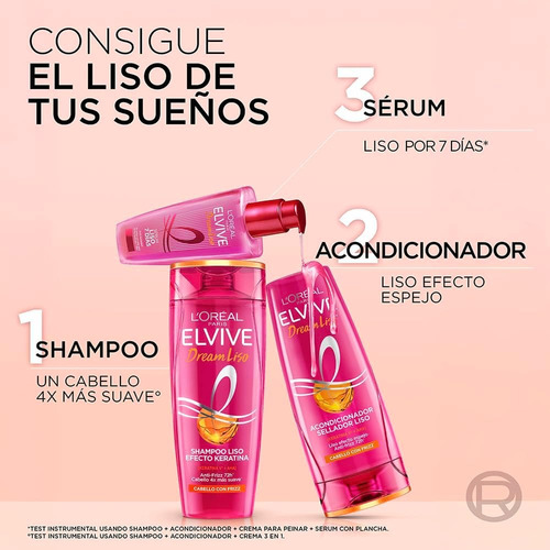 Serum Elvive Dream Liso 7 Días,cabello Con Frizz, 100 Ml