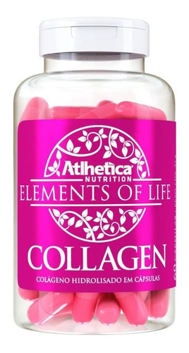 Colageno Collagen Elements Of Life 60 Caps Atlhetica Sabor Natural