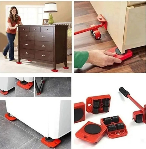 Set Para Mover Artefactos Muebles Pesados Sin Esfuerzo Casa