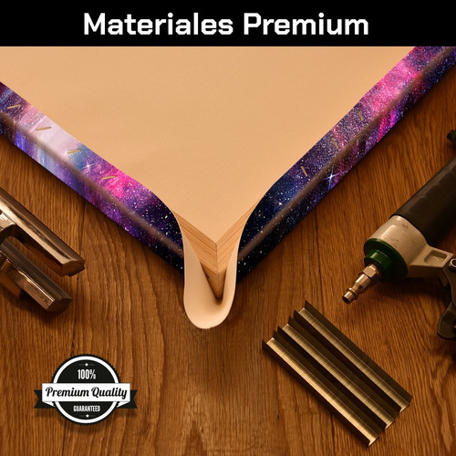 Cuadro Decorativo Espacio Canvas Astronauta Sobre Estrellas