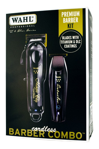 Wahl Barber Combo Maquina Afeitar Sincable Profesional Magic