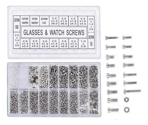 Kit De Reparación 1000 Mini Tornillos Para Gafas Celulares